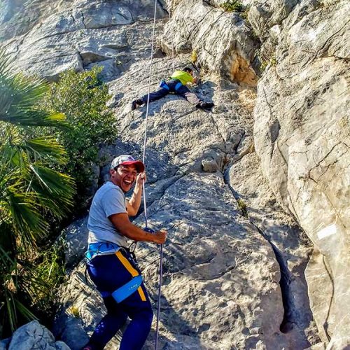 rock climbing penya castelldefelles